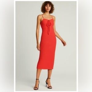 House of Harlow 1960 crochet knit midi dress. L